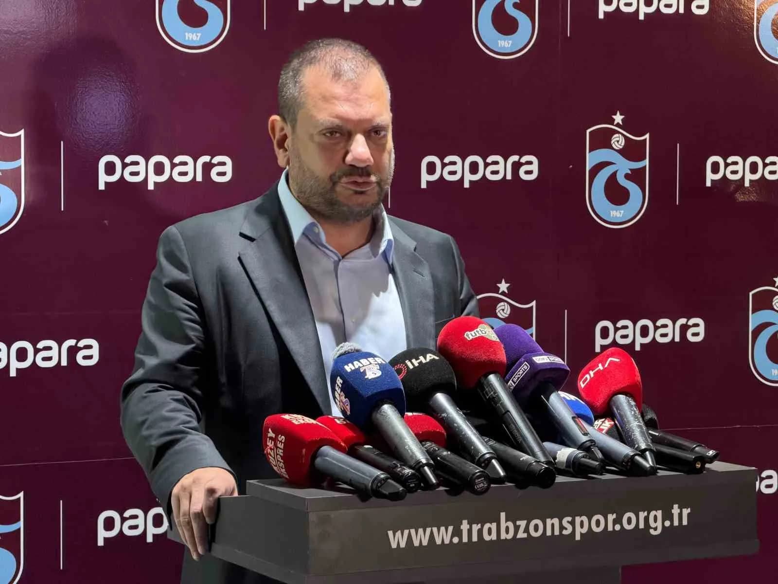 TRABZONSPOR KULÜP BAŞKANI ERTUĞRUL DOĞAN, İKİ YILDIR BİR PLANLAMA İÇERİSİNDE OLDUKLARINI BELİRTEREK, "BİZİM NİYETİMİZ KİMSEYLE KAVGA ETMEK, TARTIŞMAYA GİRMEK DEĞİL. KİMSE DE BİZİMLE KAVGA ETMEK İSTEMESİN" DEDİ.
