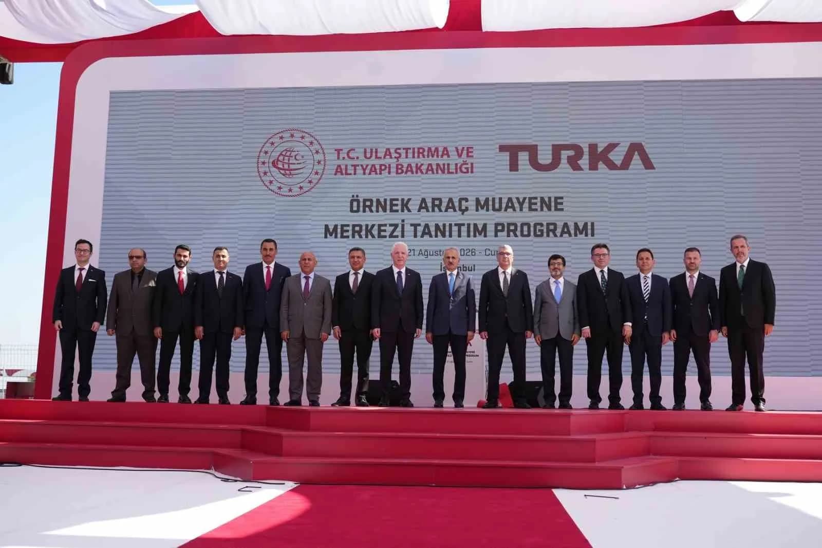 TURKA, YENİ NESİL ARAÇ MUAYENE MERKEZİ AÇILIŞINDA KONUŞAN ULAŞTIRMA VE ALTYAPI BAKANI ABDULKADİR URALAOĞLU, ‘‘YENİ NESİL ARAÇ MUAYENE DÖNEMİ İÇİN YAKLAŞIK 3 MİLYAR DOLARLIK BİR YATIRIM PROGRAMINI HAYATA GEÇİRMEYİ PLANLADIK. PLANLAMALARIMIZ DOĞRULTUSUNDA; 249'U SABİT, 103'Ü MOBİL OLMAK ÜZERE 352 ARAÇ MUAYENE MERKEZİMİZ VE YAKLAŞIK 900 MUAYENE HATTIMIZLA VATANDAŞLARIMIZA HİZMET SUNACAĞIZ’’ DEDİ.