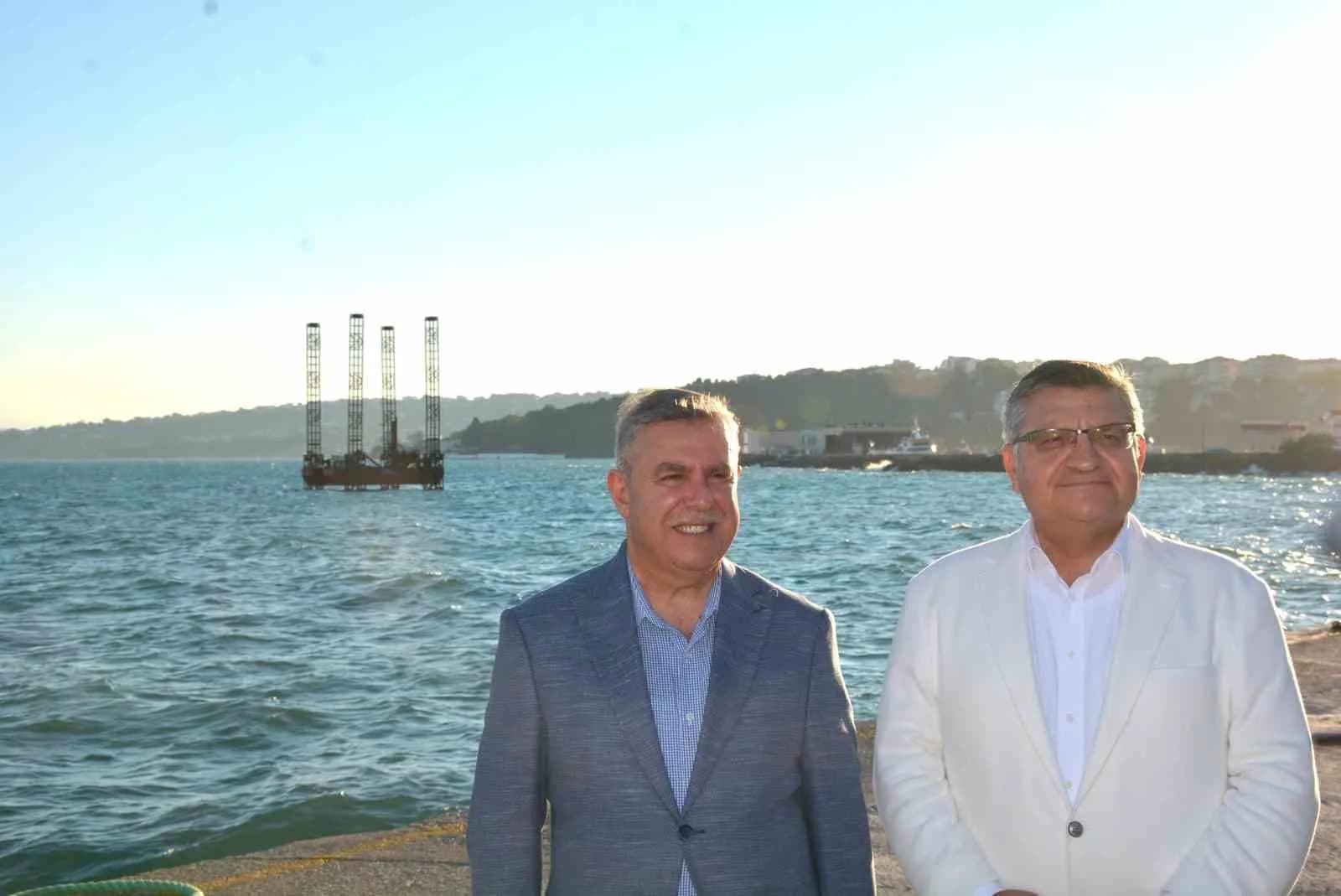 SİNOP VALİSİ DR.MUSTAFA ÖZARSLAN (SAĞDA) AK PARTİ SİNOP MİLLETVEKİLİ DR.NAZIM MAVİŞ (SOLDA)