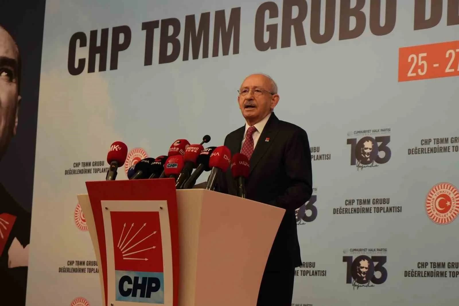 CUMHURİYET HALK PARTİSİ (CHP) GENEL BAŞKANI KEMAL KILIÇDAROĞLU, "TÜRKİYE'NİN SAYGINLIĞINI, TÜRKİYE'NİN BÜYÜKLÜĞÜNÜ, BÖLGEDEKİ ETKİNLİĞİNİ, DÜNYADAKİ ETKİNLİĞİNİ HER YERDE ANLATACAĞIZ" DEDİ.