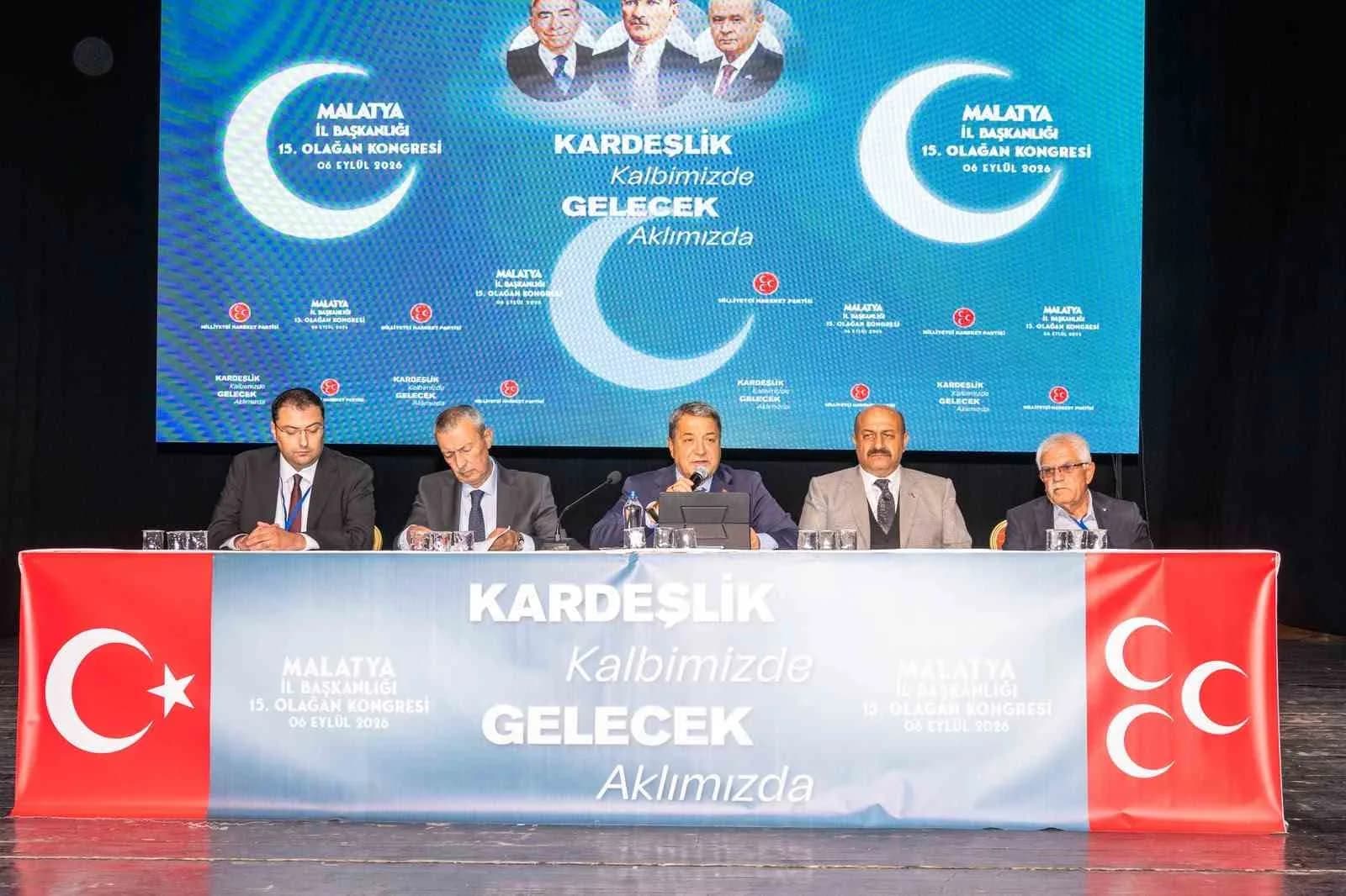MİLLİYETÇİ HAREKET PARTİSİ'NİN (MHP) MALATYA 15. OLAĞAN MALATYA İL KONGRESİ'NDE TURGAY ŞENGÖNÜL, GÜVEN TAZELEYEREK BAŞKAN SEÇİLDİ.