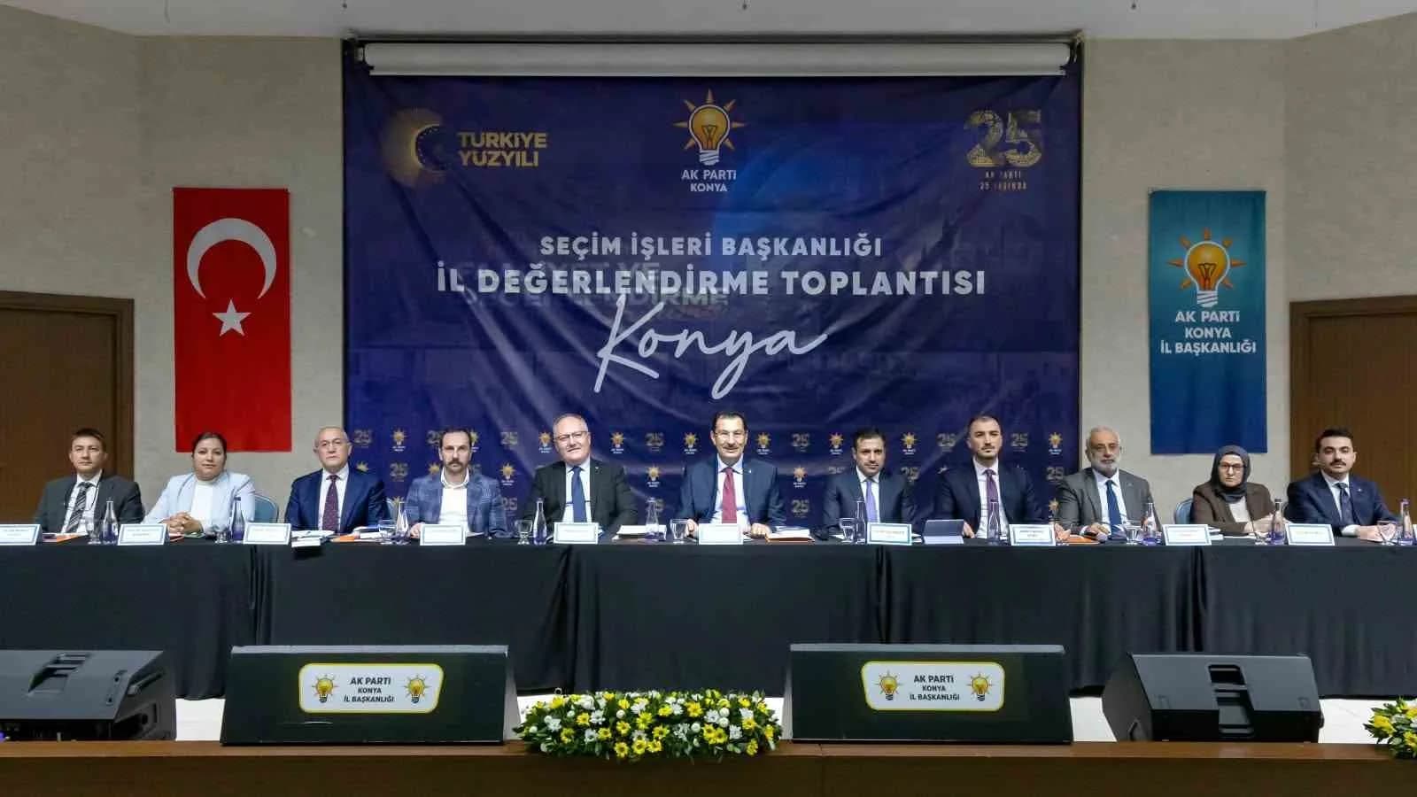 AK PARTİ KONYA İL BAŞKANLIĞI TARAFINDAN SEÇİM İŞLERİ BAŞKANLIĞI İSTİŞARE TOPLANTISI GERÇEKLEŞTİRİLDİ.