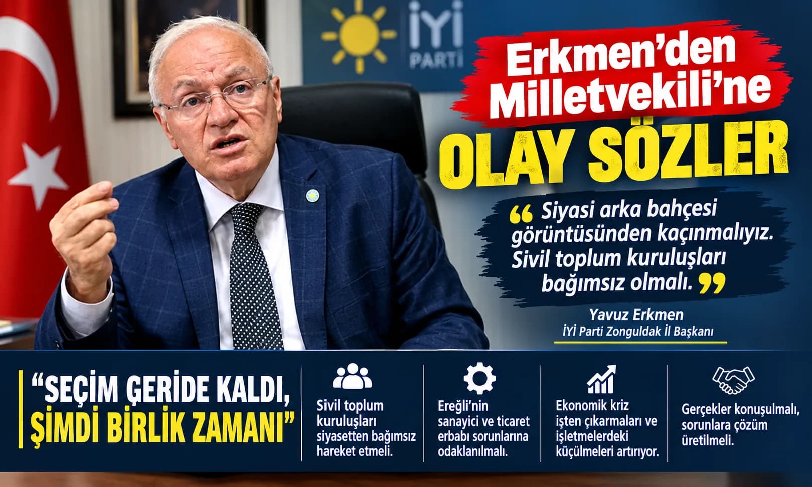 Erkmen’den Milletvekili’ne olay sözler