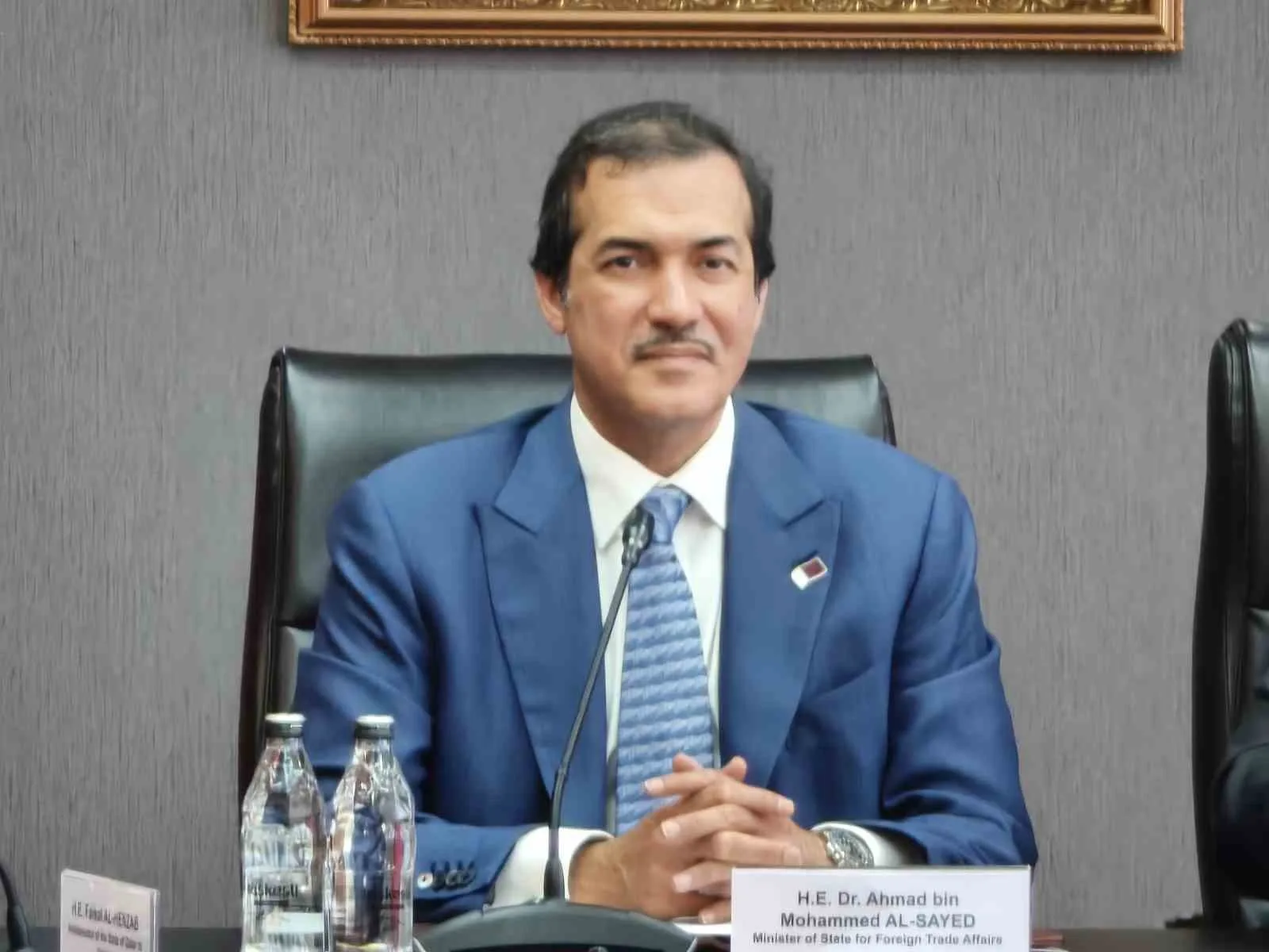 TİCARET BAKANI ÖMER BOLAT, KATAR DIŞ TİCARETTEN SORUMLU DEVLET BAKANI AHMAD BİN MOHAMMED AL-SAYED İLE GÖRÜŞTÜ.