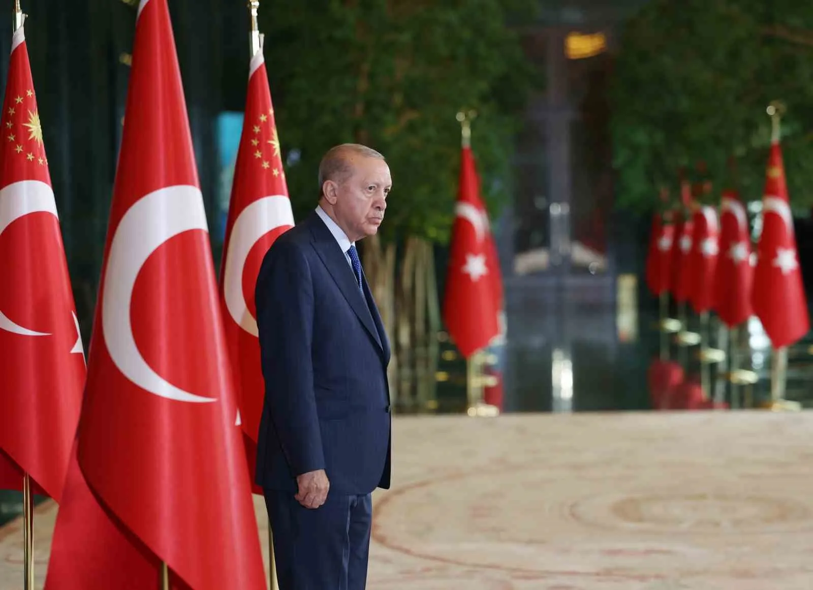CUMHURBAŞKANI RECEP TAYYİP ERDOĞAN, BEŞTEPE MİLLET KONGRE VE KÜLTÜR MERKEZİ'NDE DÜZENLENEN 30 AĞUSTOS ZAFER BAYRAMI ÖZEL PROGRAMINA KATILDI.