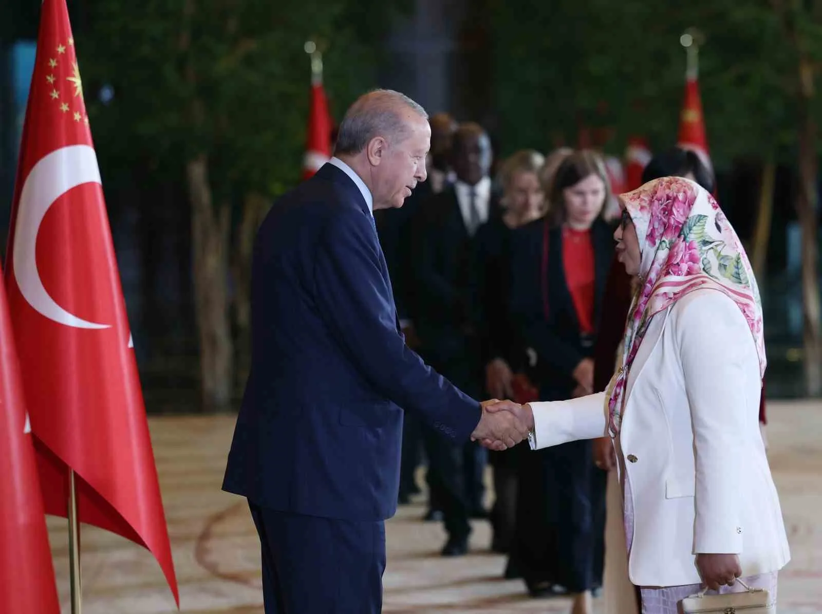 CUMHURBAŞKANI RECEP TAYYİP ERDOĞAN, BEŞTEPE MİLLET KONGRE VE KÜLTÜR MERKEZİ'NDE DÜZENLENEN 30 AĞUSTOS ZAFER BAYRAMI ÖZEL PROGRAMINA KATILDI.