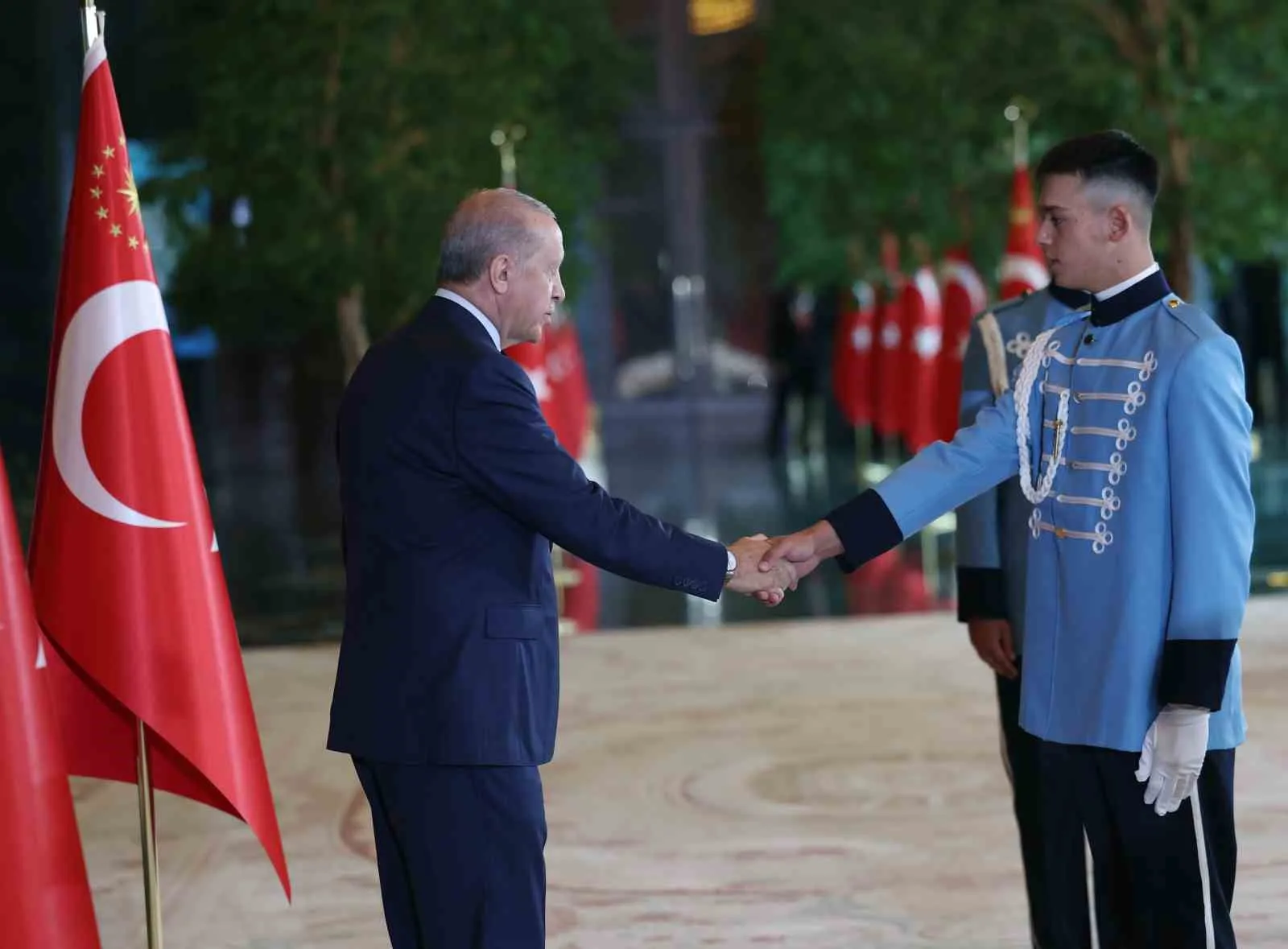 CUMHURBAŞKANI RECEP TAYYİP ERDOĞAN, BEŞTEPE MİLLET KONGRE VE KÜLTÜR MERKEZİ'NDE DÜZENLENEN 30 AĞUSTOS ZAFER BAYRAMI ÖZEL PROGRAMINA KATILDI.