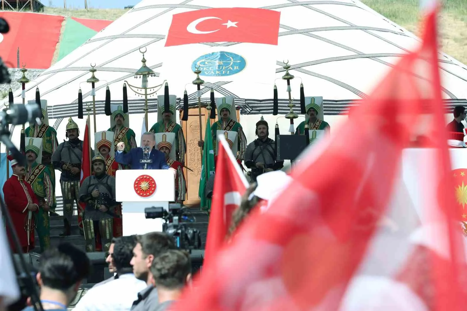 CUMHURBAŞKANI RECEP TAYYİP ERDOĞAN, KONUŞMA YAPTI.