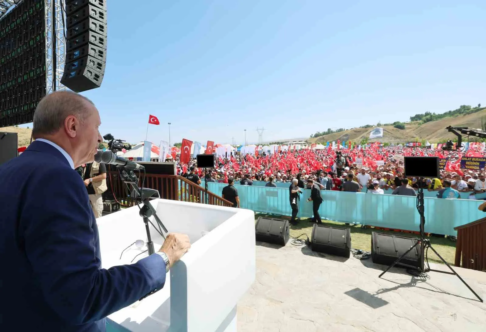 CUMHURBAŞKANI RECEP TAYYİP ERDOĞAN, KONUŞMA YAPTI.