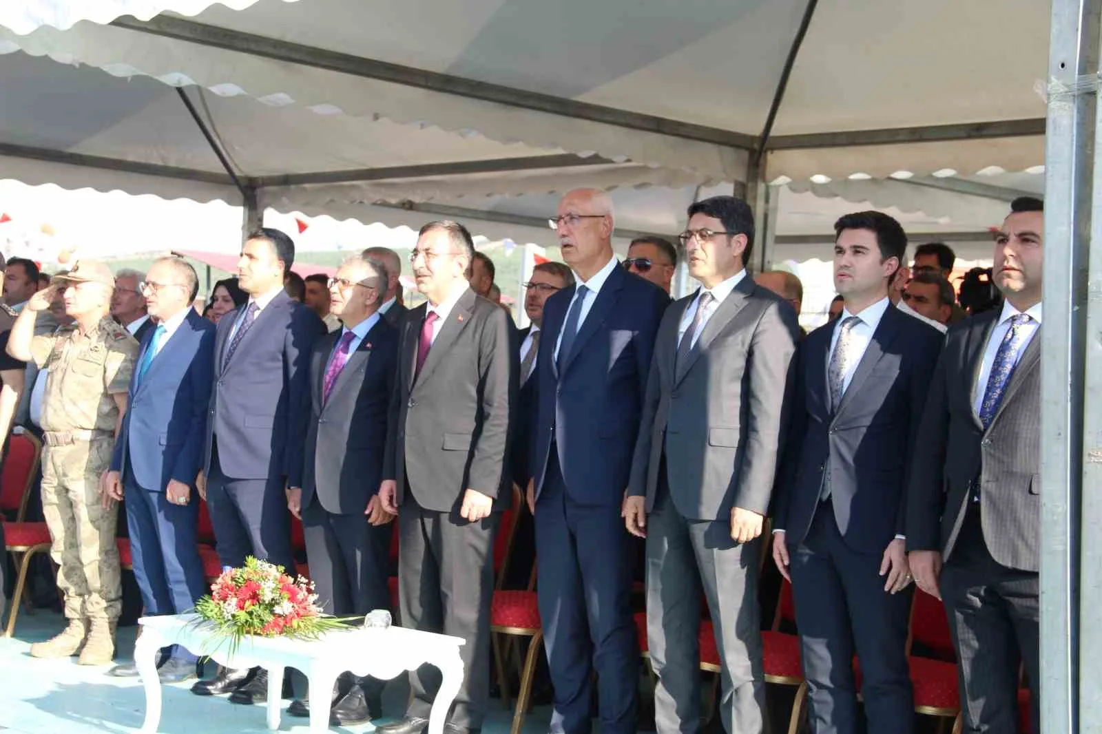 CUMHURBAŞKANI YARDIMCISI CEVDET YILMAZ, ASFALT PLENTİ AÇILIŞ PROGRAMINA KATILDI