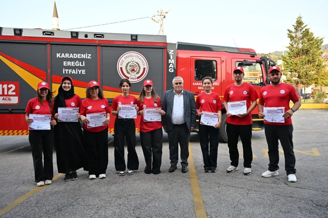 Kdz. Ereğli'de Gönüllü İtfaiyeci Ailesi Büyüyor