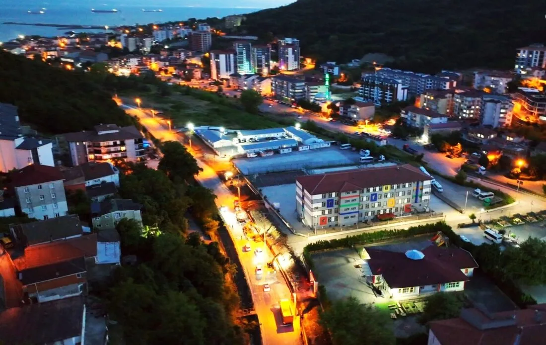 Kdz. Ereğli Belediyesi Kemer Bölgesinde Gece Gündüz Çalışıyor