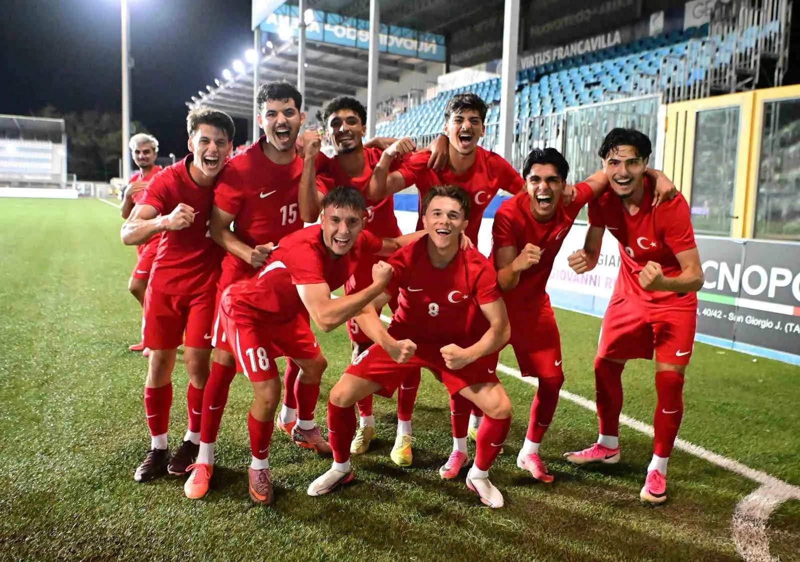 2026 AKDENİZ OYUNLARI İKİNCİ MAÇINDA U20 MİLLİ FUTBOL TAKIMI, KUZEY MAKEDONYA'YI 3-0 MAĞLUP ETTİ.