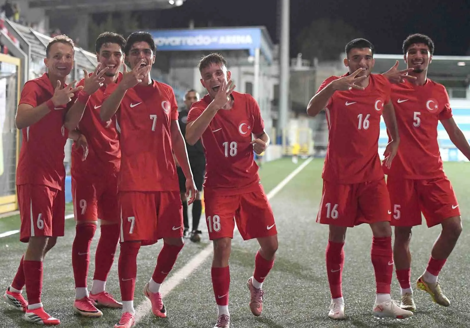 2026 AKDENİZ OYUNLARI İKİNCİ MAÇINDA U20 MİLLİ FUTBOL TAKIMI, KUZEY MAKEDONYA'YI 3-0 MAĞLUP ETTİ.