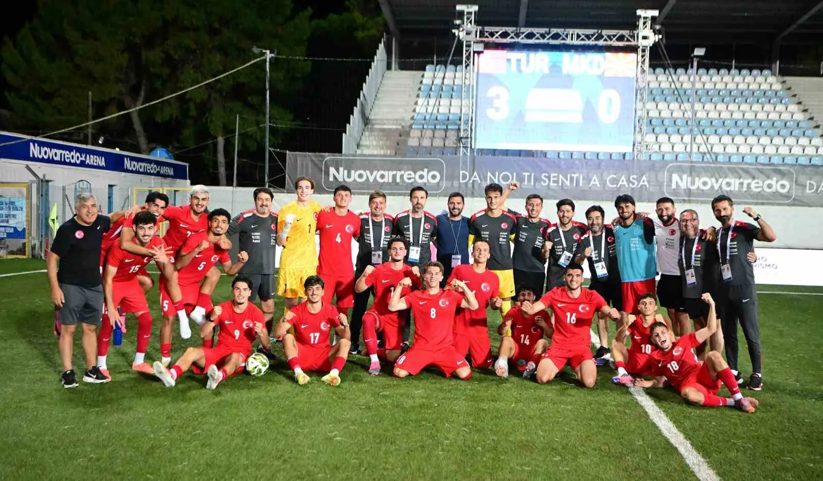 2026 AKDENİZ OYUNLARI İKİNCİ MAÇINDA U20 MİLLİ FUTBOL TAKIMI, KUZEY MAKEDONYA'YI 3-0 MAĞLUP ETTİ.
