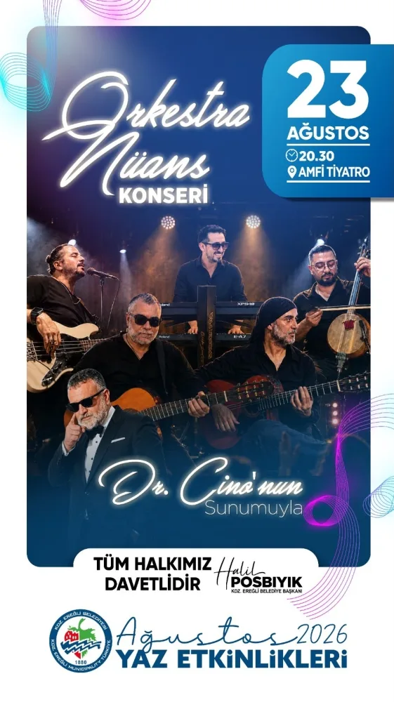 Yaz Etkinlikleri Orkestra Nüans Konseriyle Devam Ediyor