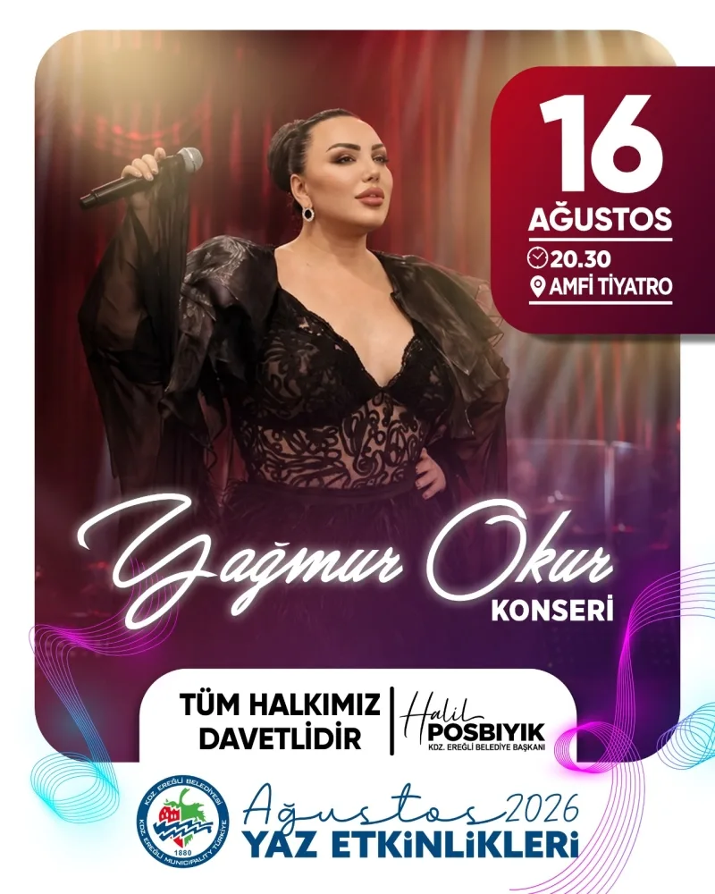 Yaz Etkinlikleri Yağmur Okur Konseri İle Devam Ediyor