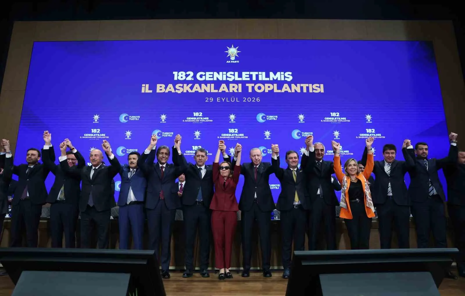 CUMHURBAŞKANI ERDOĞAN, AK PARTİ KONGRE MERKEZİ'NDE GERÇEKLEŞTİRİLEN GENİŞLETİLMİŞ İL BAŞKANLARI TOPLANTISI'NA KATILDI.