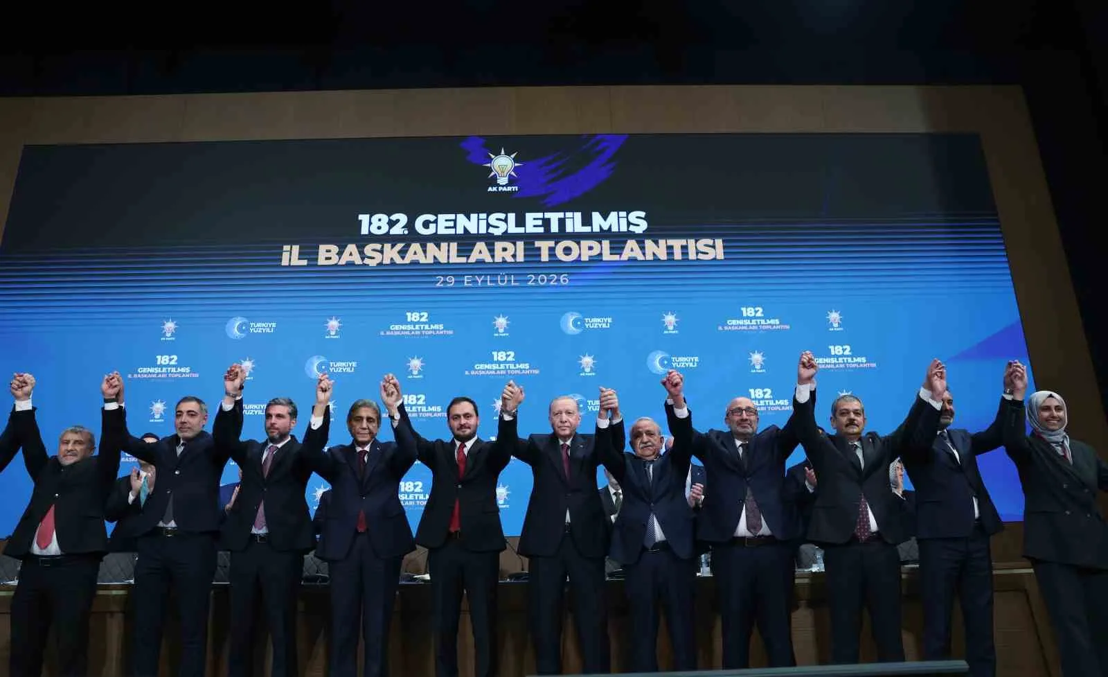 CUMHURBAŞKANI ERDOĞAN, AK PARTİ KONGRE MERKEZİ'NDE GERÇEKLEŞTİRİLEN GENİŞLETİLMİŞ İL BAŞKANLARI TOPLANTISI'NA KATILDI.