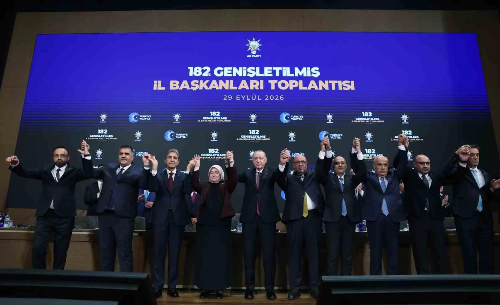 CUMHURBAŞKANI ERDOĞAN, AK PARTİ KONGRE MERKEZİ'NDE GERÇEKLEŞTİRİLEN GENİŞLETİLMİŞ İL BAŞKANLARI TOPLANTISI'NA KATILDI.