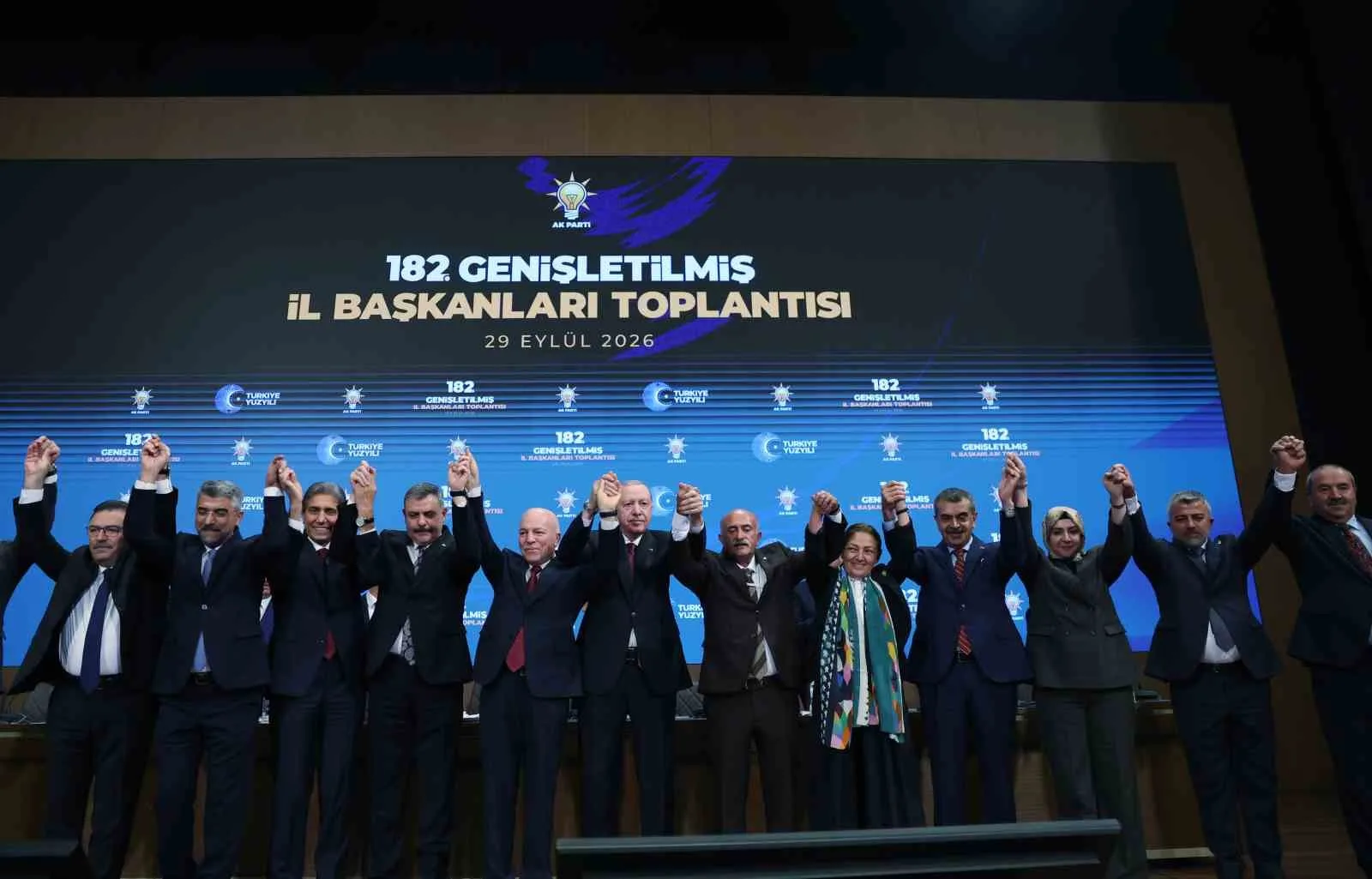 CUMHURBAŞKANI ERDOĞAN, AK PARTİ KONGRE MERKEZİ'NDE GERÇEKLEŞTİRİLEN GENİŞLETİLMİŞ İL BAŞKANLARI TOPLANTISI'NA KATILDI.