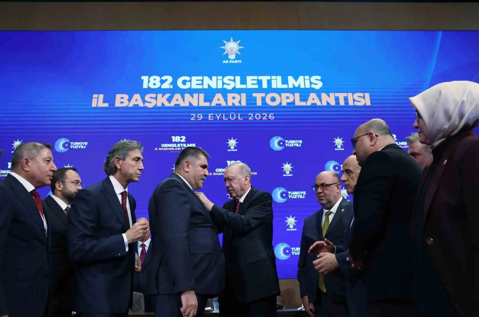 CUMHURBAŞKANI ERDOĞAN, AK PARTİ KONGRE MERKEZİ'NDE GERÇEKLEŞTİRİLEN GENİŞLETİLMİŞ İL BAŞKANLARI TOPLANTISI'NA KATILDI.