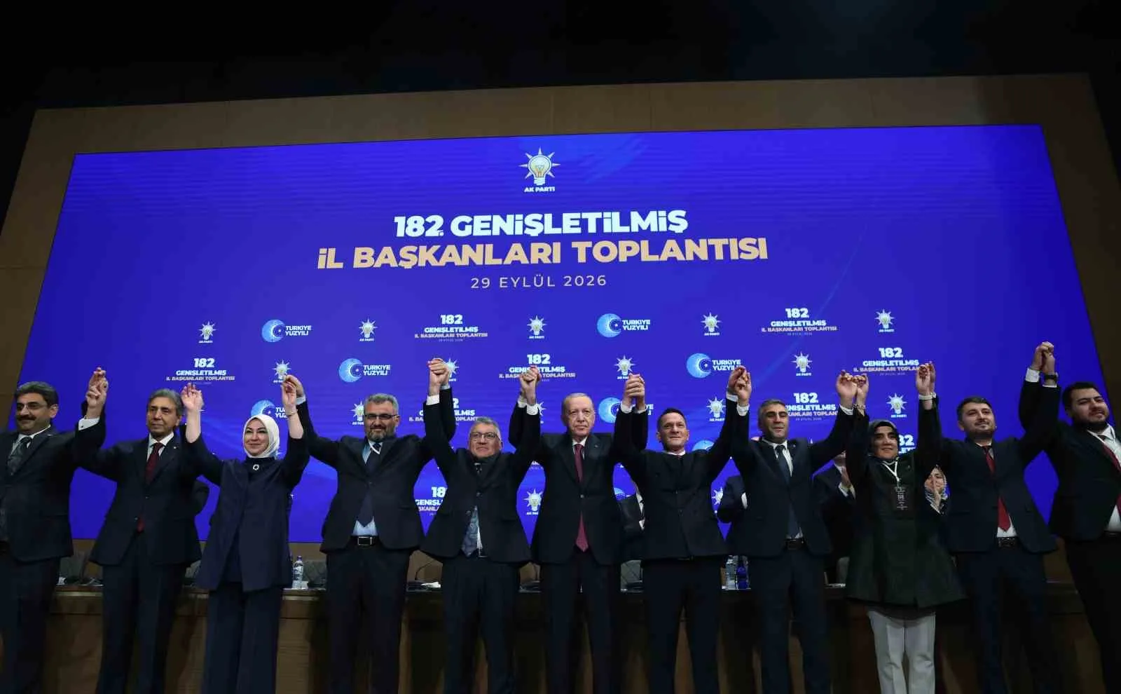 CUMHURBAŞKANI ERDOĞAN, AK PARTİ KONGRE MERKEZİ'NDE GERÇEKLEŞTİRİLEN GENİŞLETİLMİŞ İL BAŞKANLARI TOPLANTISI'NA KATILDI.