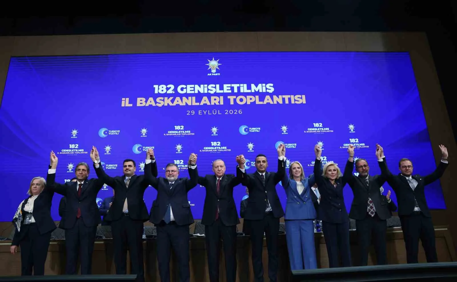 CUMHURBAŞKANI ERDOĞAN, AK PARTİ KONGRE MERKEZİ'NDE GERÇEKLEŞTİRİLEN GENİŞLETİLMİŞ İL BAŞKANLARI TOPLANTISI'NA KATILDI.
