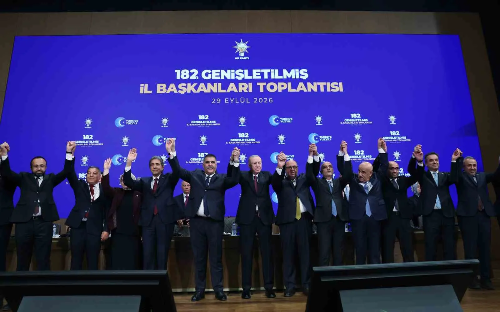 CUMHURBAŞKANI ERDOĞAN, AK PARTİ KONGRE MERKEZİ'NDE GERÇEKLEŞTİRİLEN GENİŞLETİLMİŞ İL BAŞKANLARI TOPLANTISI'NA KATILDI.