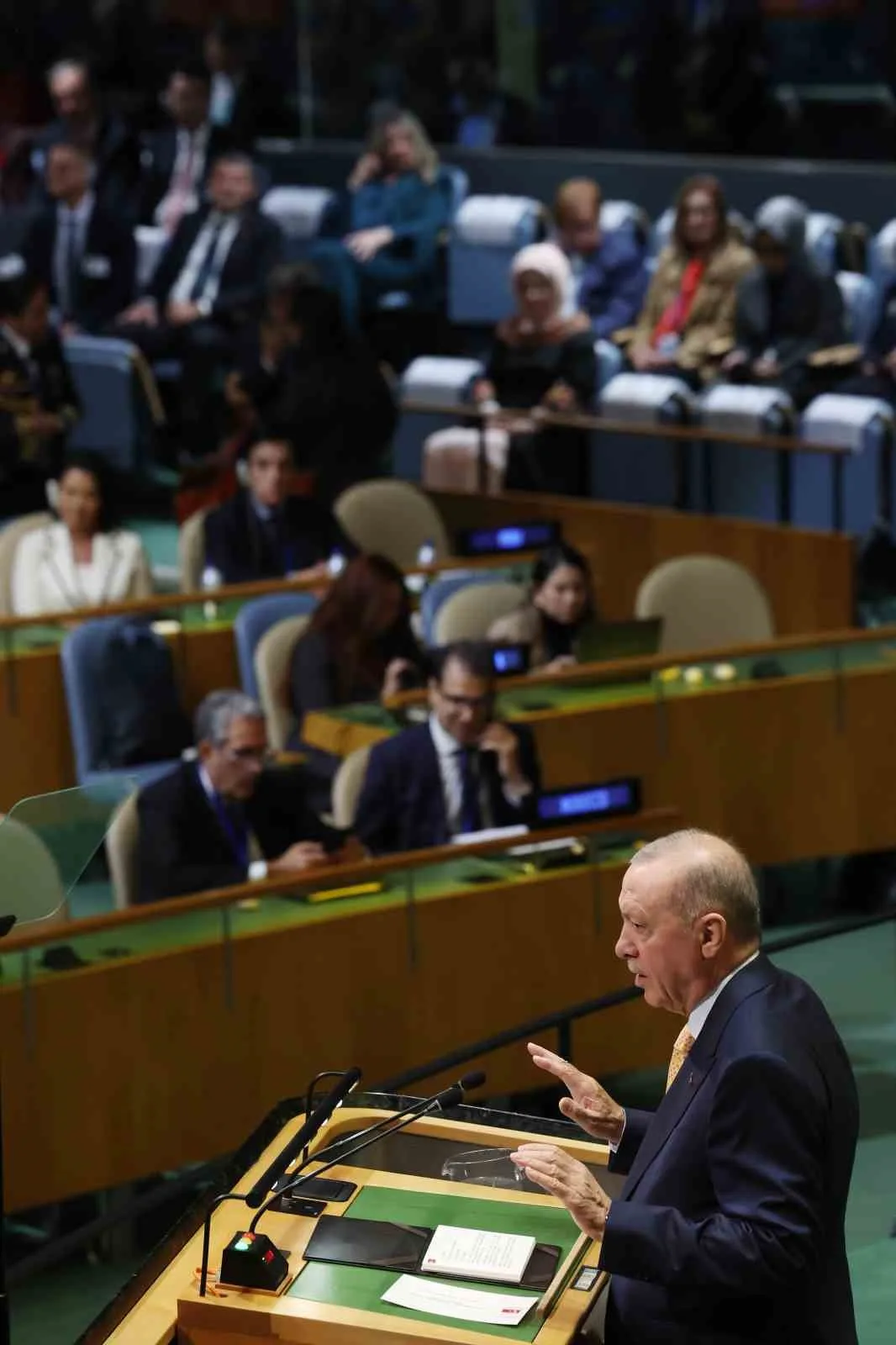CUMHURBAŞKANI ERDOĞAN: "FİLİSTİN HALKININ MÜCADELESİNİ BU KÜRSÜDEN DÜNYAYA DUYURMAYA DEVAM EDECEĞİZ"