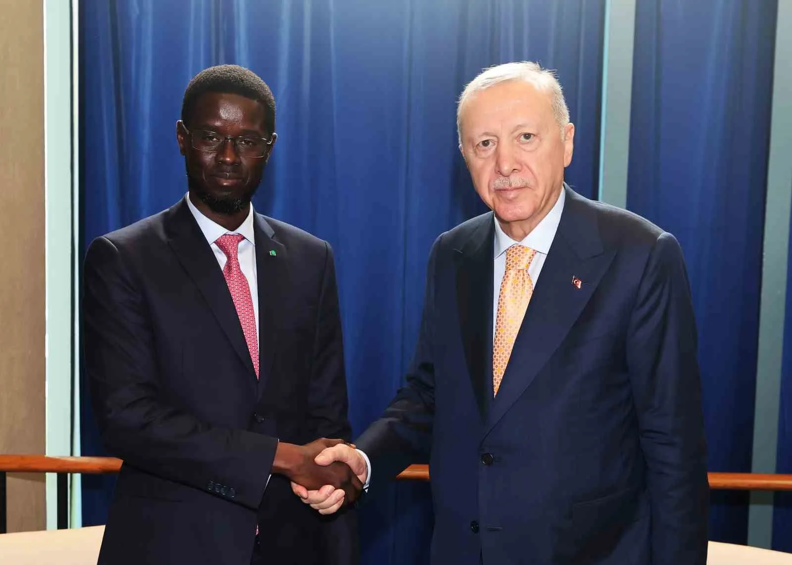 CUMHURBAŞKANI ERDOĞAN, SENEGAL DEVLET BAŞKANI FAYE İLE GÖRÜŞTÜ