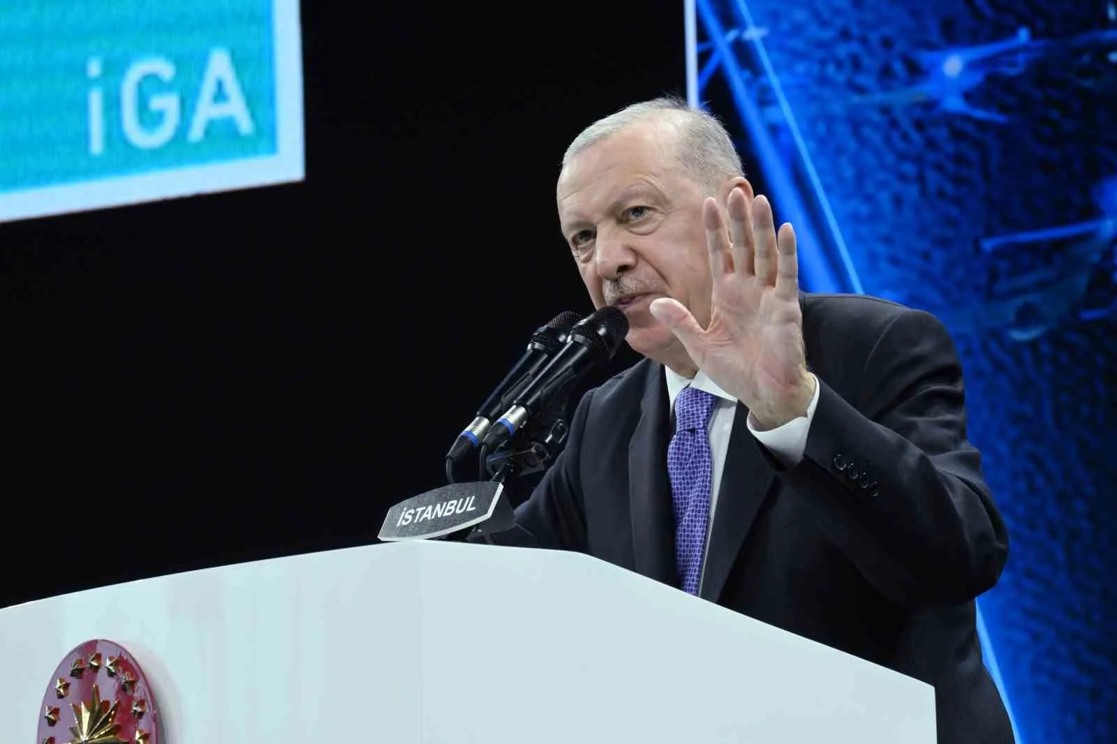 CUMHURBAŞKANI RECEP TAYYİP ERDOĞAN, İSTANBUL HAVALİMANI'NDA 4. PİST VE İLAVE YATIRIMLARIN AÇILIŞ TÖRENİ'NDE KONUŞTU.