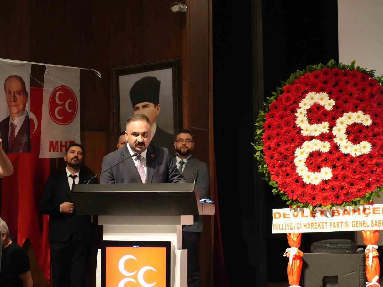 HÜSEYİN ATEŞ, KONUŞMA YAPTI.