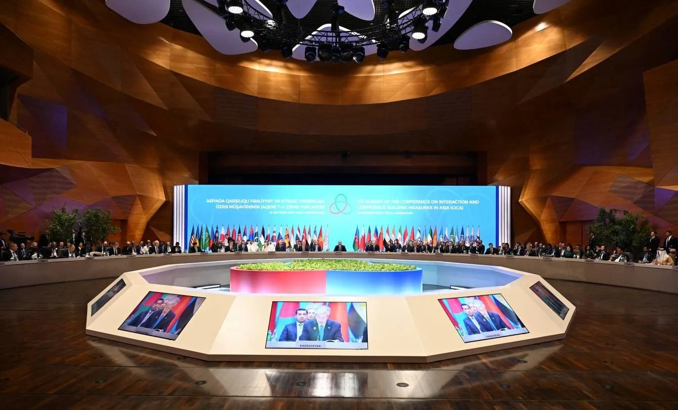 ASYA’DA KARŞILIKLI İŞBİRLİĞİ VE GÜVEN ARTIRICI ÖNLEMLER KONFERANSI (CICA) 7. ZİRVESİ, AZERBAYCAN’IN BAŞKENTİ BAKÜ’DE BAŞLADI.