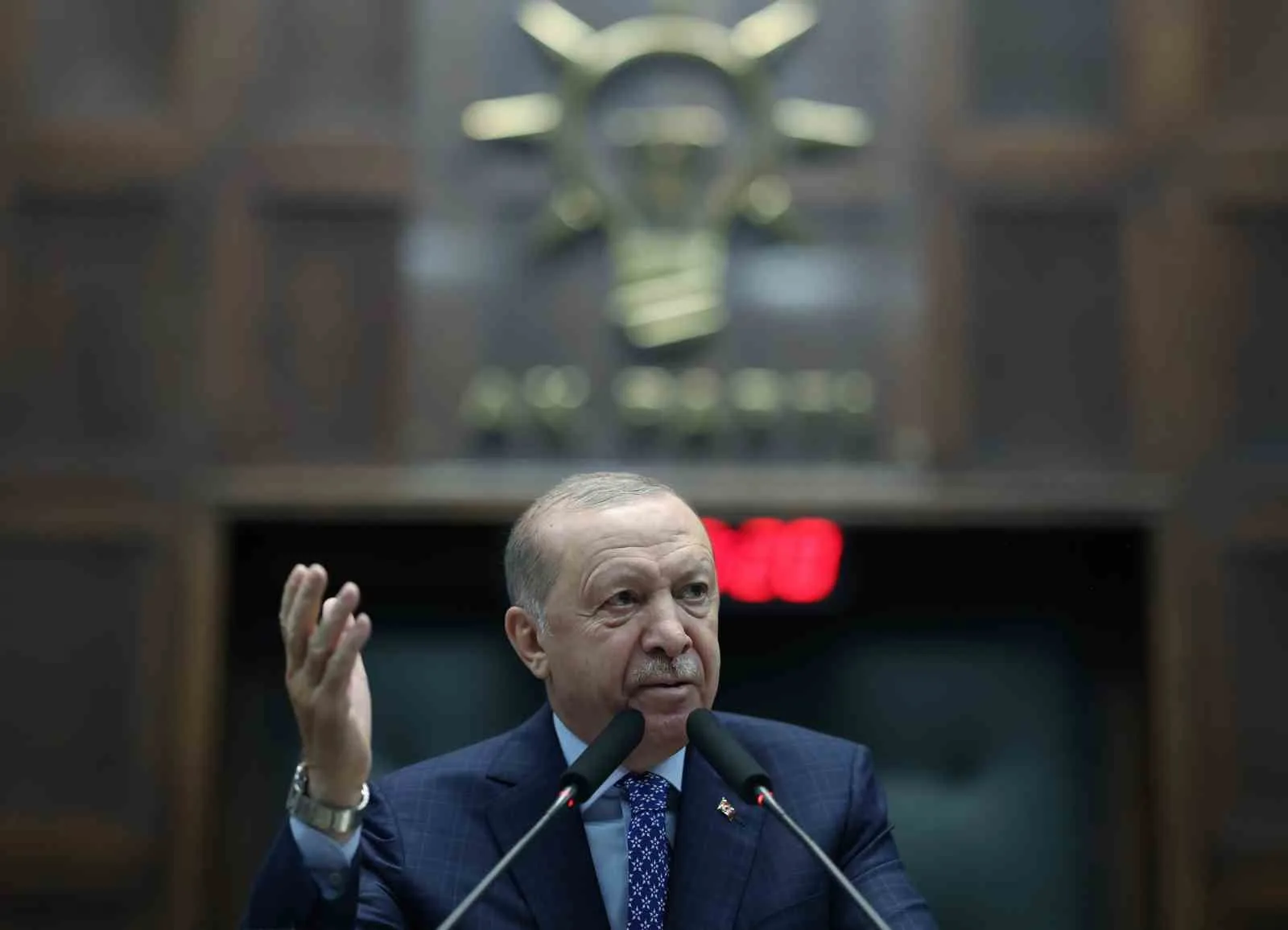 CUMHURBAŞKANI ERDOĞAN, PARTİSİNİN GRUP TOPLANTISINDA KONUŞTU.