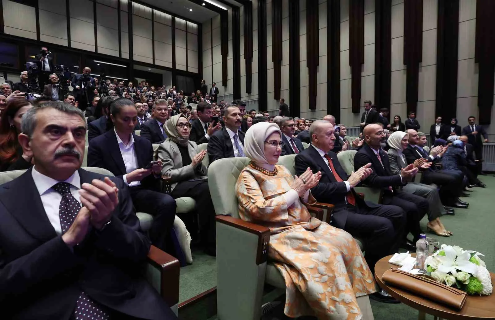 CUMHURBAŞKANI RECEP TAYYİP ERDOĞAN, BEŞTEPE MİLLET KÜTÜPHANESİNDE DÜZENLENEN TÜRKİYE MAARİF VAKFI 10. YIL PROGRAMI'NA KATILDI.