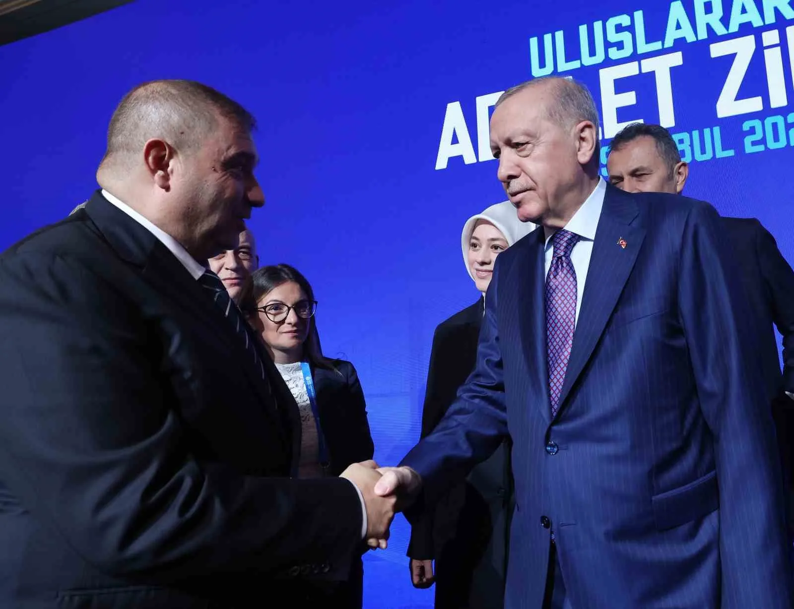 CUMHURBAŞKANI RECEP ERDOĞAN, ÇIRAĞAN SARAYI'NDA DÜZENLENEN ULUSLARARASI ADALET ZİRVESİNE KATILDI.