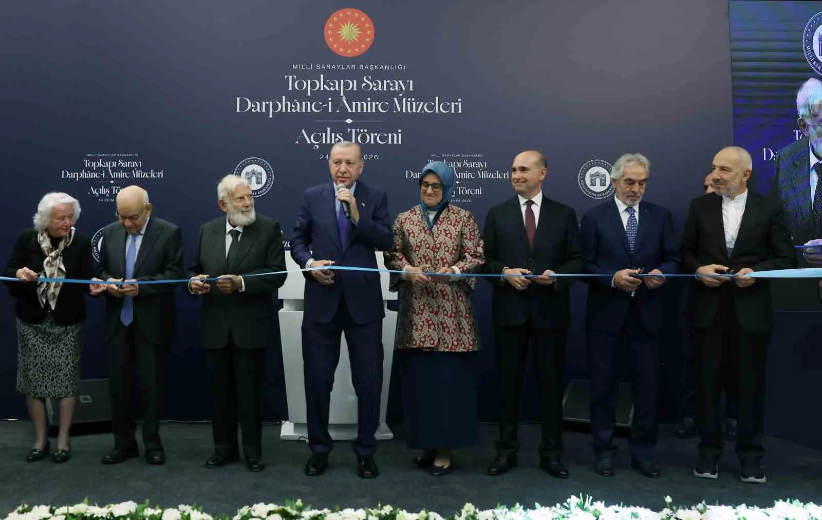 TOPKAPI SARAYI DARPHANE-İ AMİRE MÜZELERİ AÇILIŞ TÖRENİ CUMHURBAŞKANI RECEP TAYYİP ERDOĞAN'IN KATILIMIYLA GERÇEKLEŞTİRİLDİ.