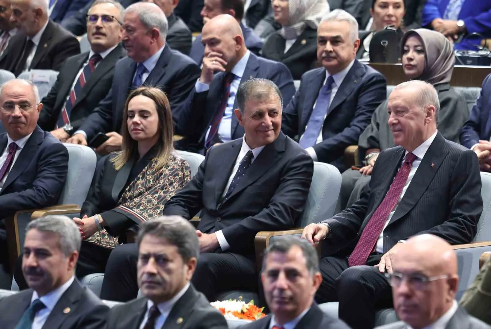 CUMHURBAŞKANI VE AK PARTİ GENEL BAŞKANI RECEP TAYYİP ERDOĞAN, AK PARTİ KONGRE MERKEZİ'NDE AK PARTİ MİLLETVEKİLLERİ İLE YASAMA YILI AÇILIŞ TOPLANTISI'NA KATILDI