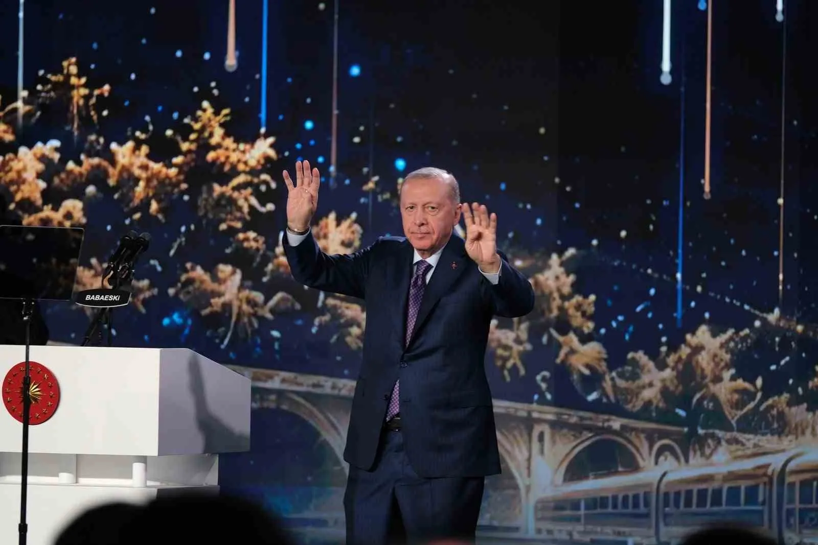 CUMHURBAŞKANI RECEP TAYYİP ERDOĞAN, KAPIKULE - HALKALI HIZLI TREN HATTI'NIN, ÇERKEZKÖY-KAPIKULE KISMININ AÇILIŞ TÖRENİNDE KONUŞTU.