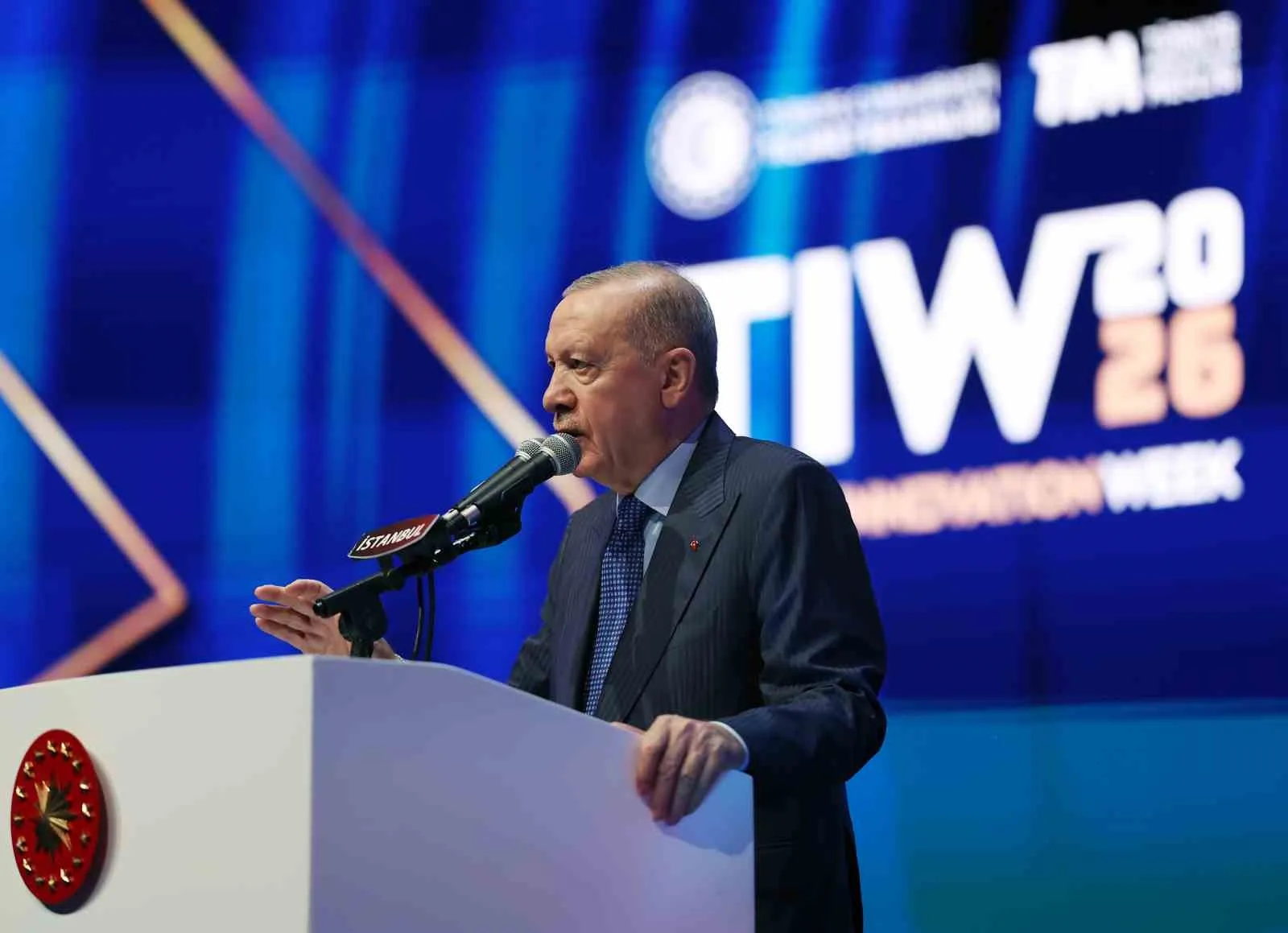 CUMHURBAŞKANI RECEP TAYYİP ERDOĞAN 13. TÜRKİYE İNOVASYON HAFTASI PROGRAMINDA YAPTIĞI KONUŞMADA FON KRİZİNE DEĞİNDİ.