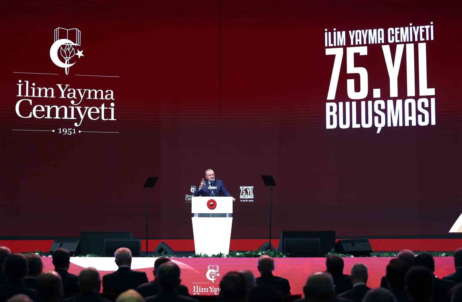 CUMHURBAŞKANI RECEP TAYYİP ERDOĞAN, İSTANBUL KONGRE MERKEZİ'NDE İLİM YAYMA CEMİYETİ 75. YIL BULUŞMASI'NA KATILDI.