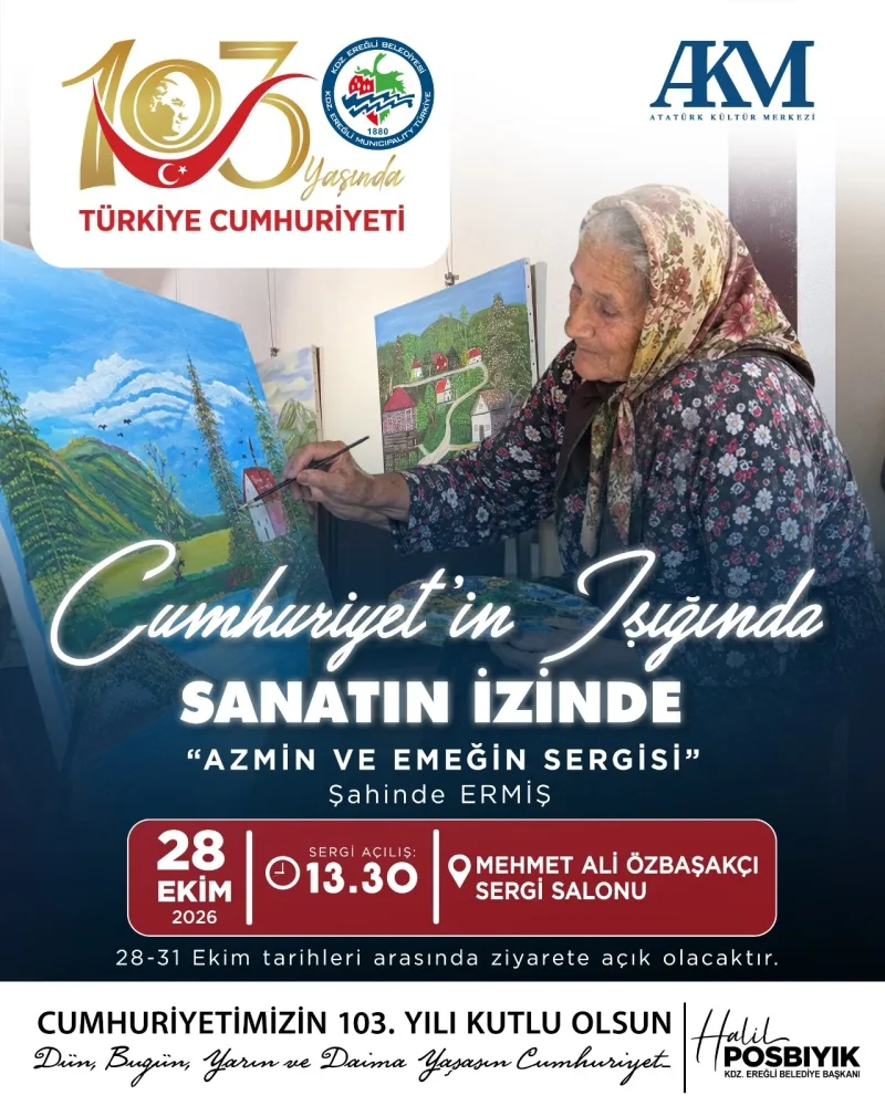Kdz. Ereğli Belediyesi’nden Cumhuriyet Bayramı’na Özel Üç Sergi