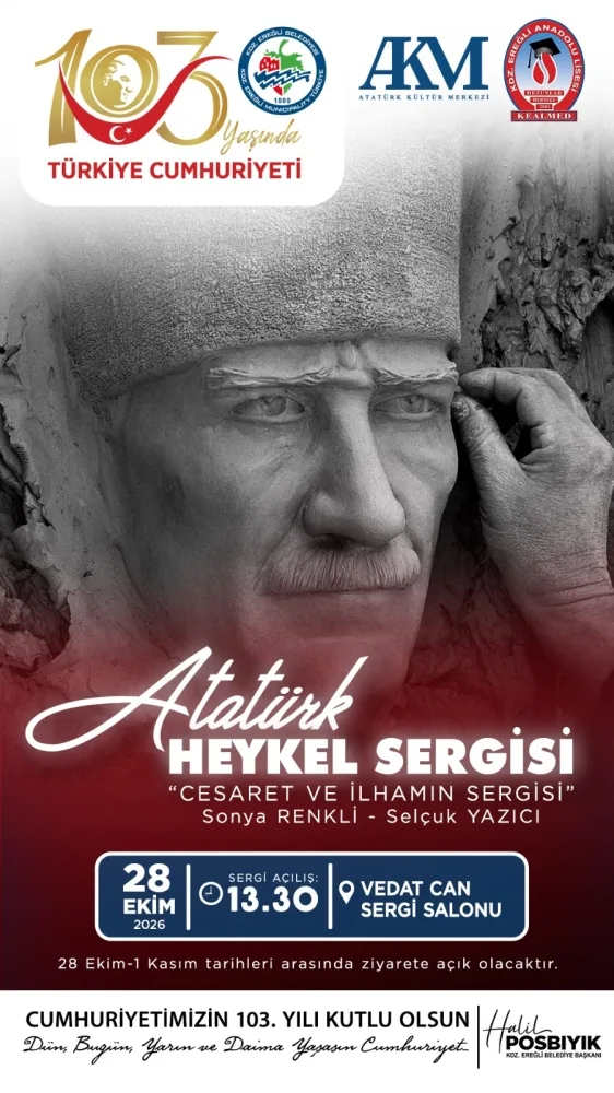 Kdz. Ereğli Belediyesi’nden Cumhuriyet Bayramı’na Özel Üç Sergi
