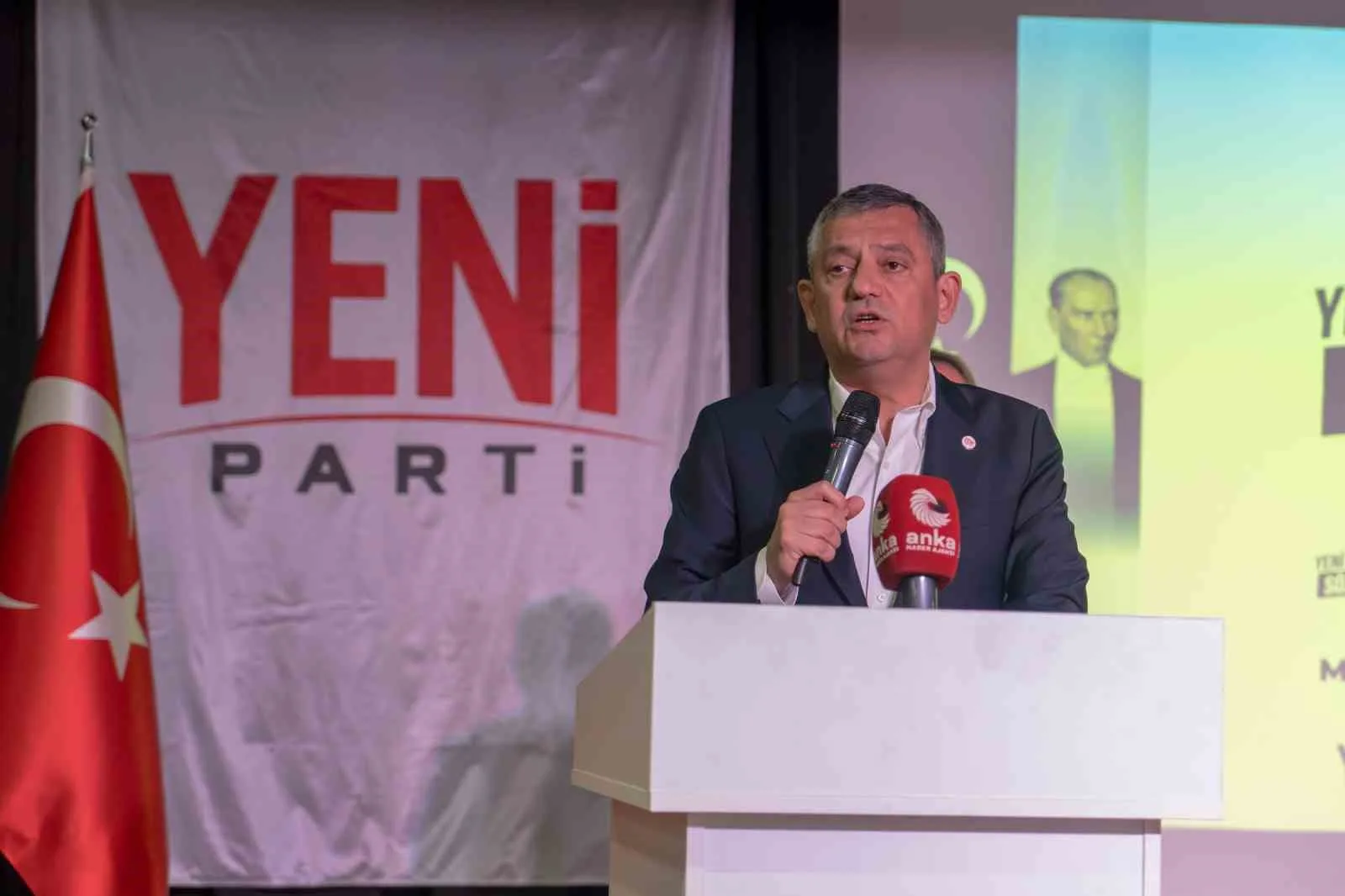 YENİ PARTİ GENEL BAŞKANI ÖZGÜR ÖZEL, KONUŞMA YAPTI.