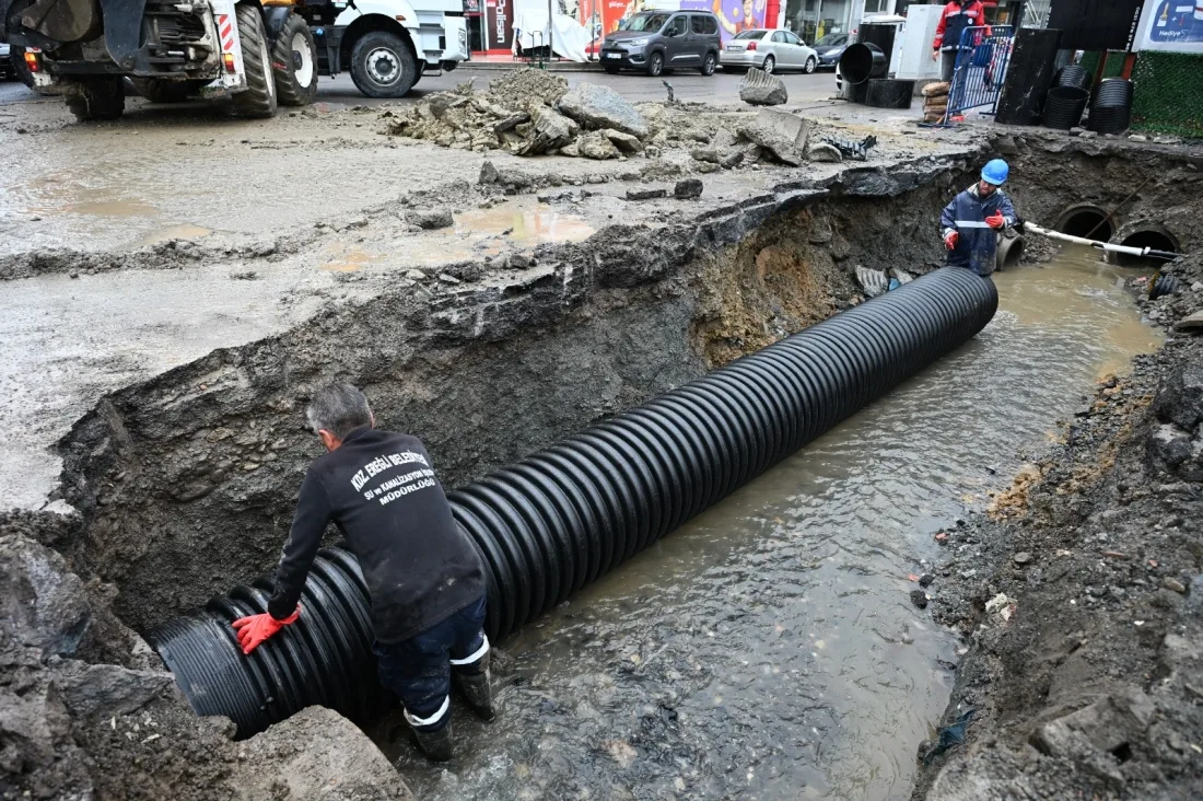 Potbaşı Ve Devrek Yol Ayrımı’nda Su Baskınlarına Karşı Kalıcı Önlem
