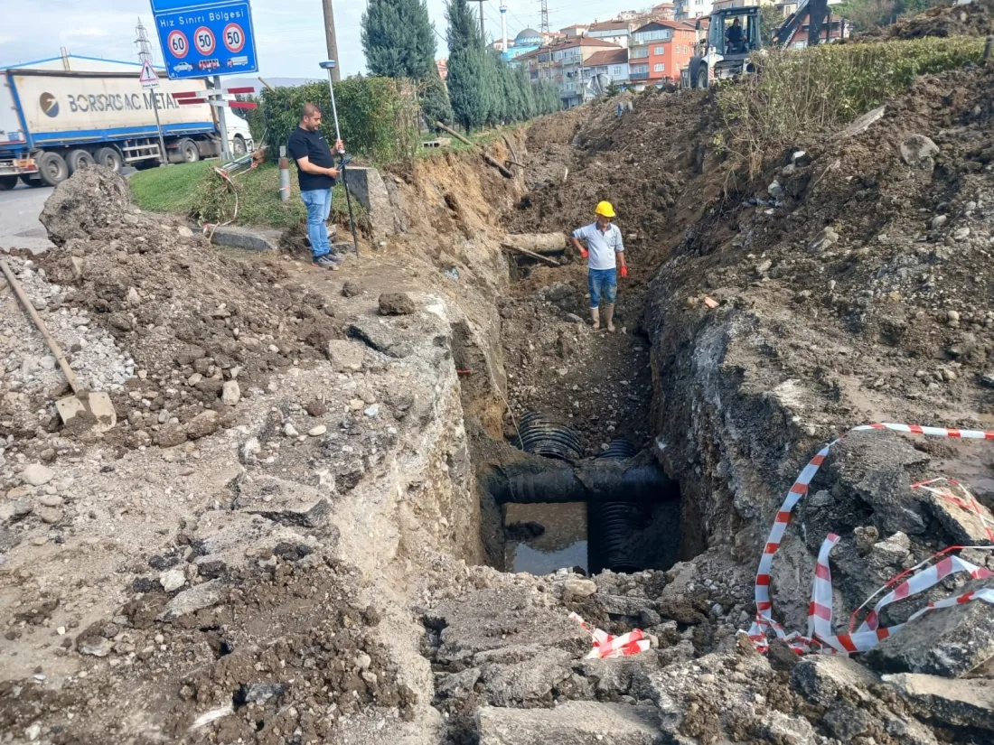 Potbaşı Ve Devrek Yol Ayrımı’nda Su Baskınlarına Karşı Kalıcı Önlem