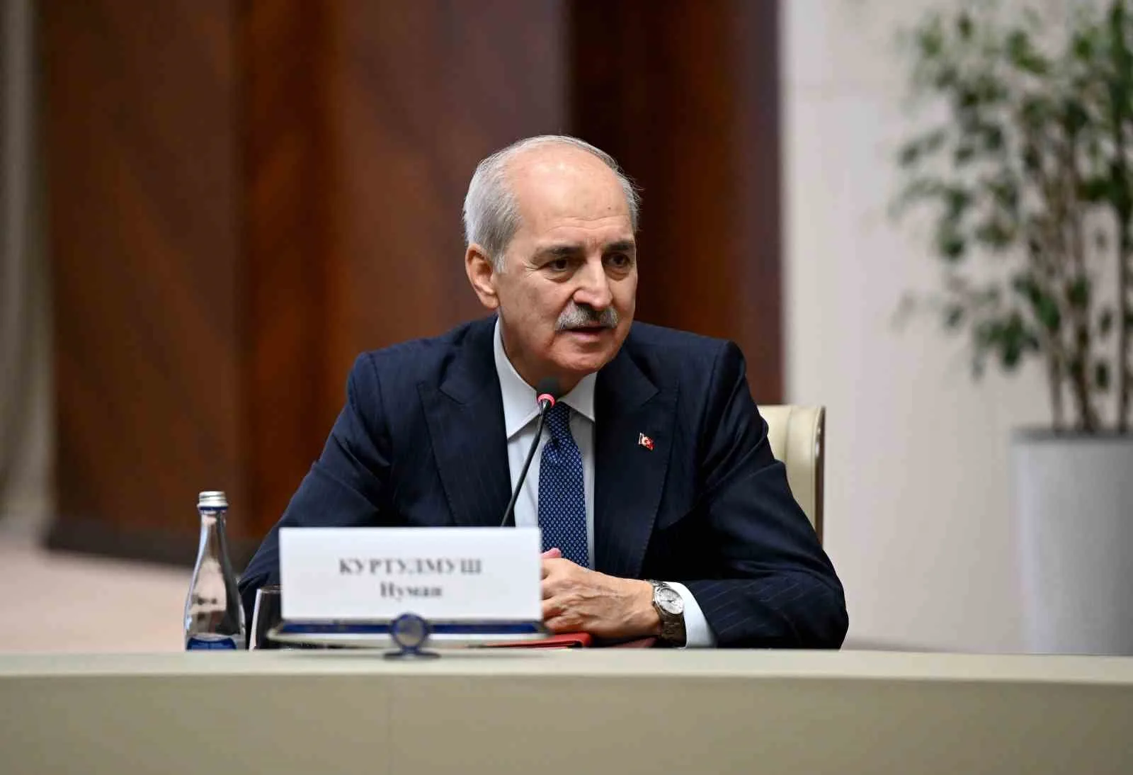 TBMM BAŞKANI KURTULMUŞ, KIRGIZİSTAN CUMHURBAŞKANI CAPAROV TARAFINDAN KABUL EDİLDİ